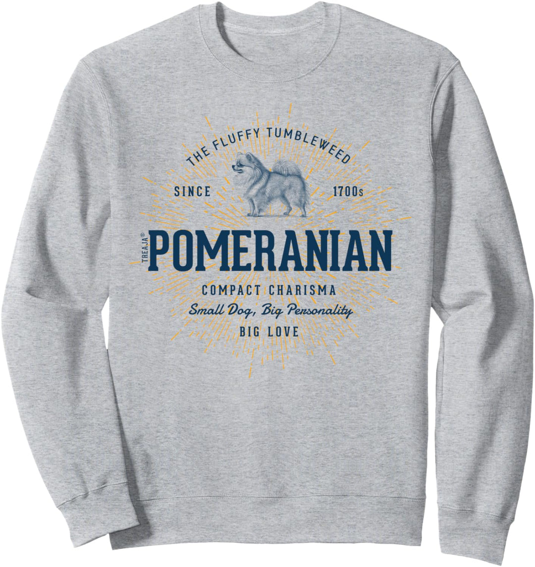 Retro-Stil Zwergspitz Vintage Pomeranian Sweatshirt