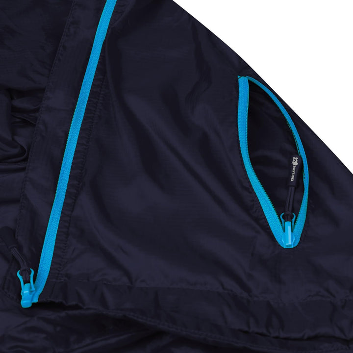 Trollkids Fjell Windjacke für Kinder 104 Marine/Hellblau, 104 Marine/Hellblau