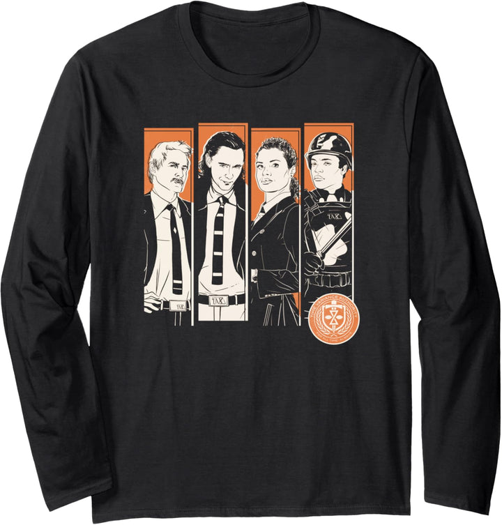 Marvel Loki Time Variance Authority Team Langarmshirt