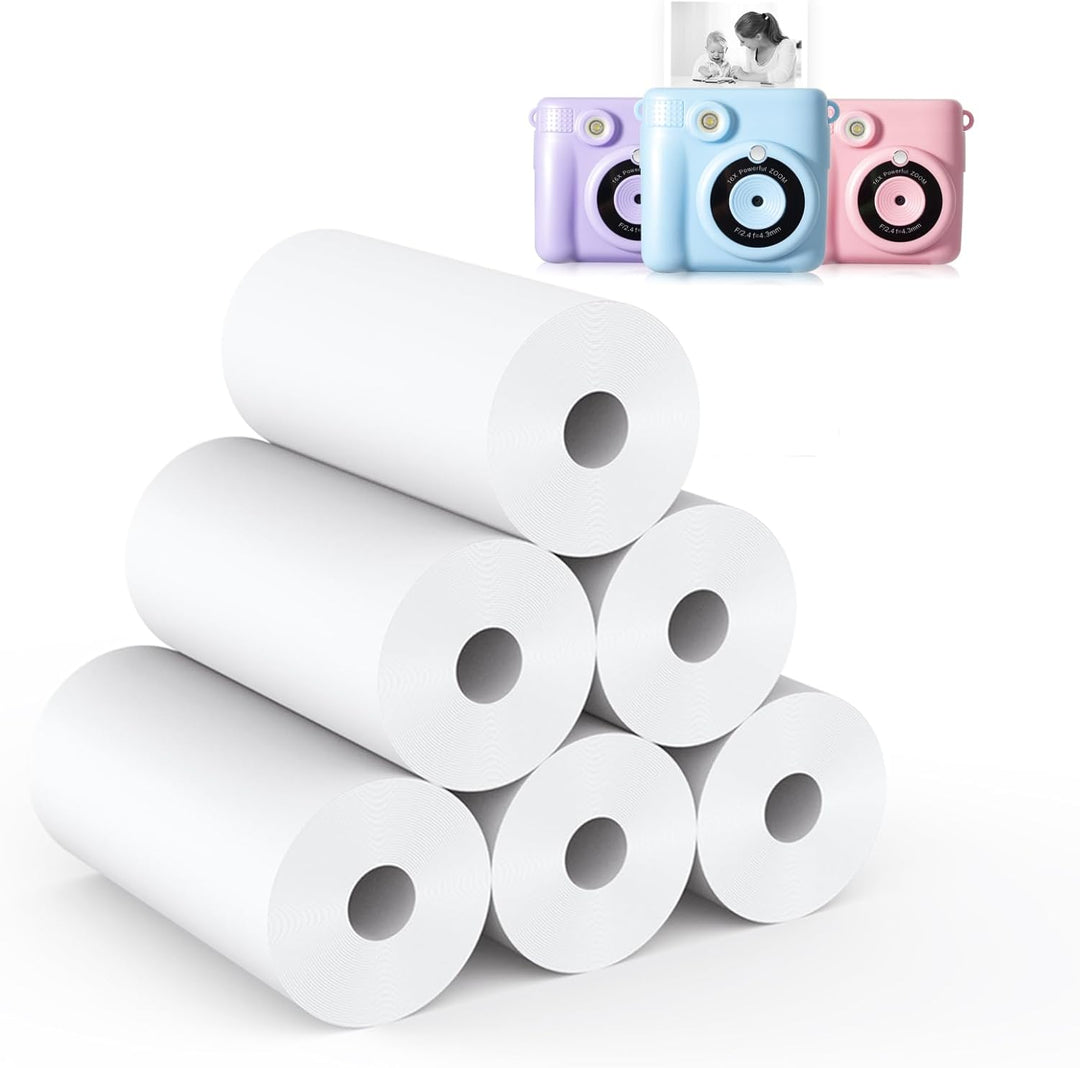 12 Rollen Druckpapier Thermopapier für Kinderkamera,Hikkon Sofortdruck Thermopapier Fotodruckerpapie