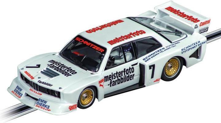Carrera Evolution - 20027798 I BMW 320 Turbo Flachbau "Team Schnitzer, No.7" Auto für Rennbahn | Ren