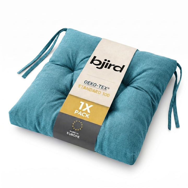 Wasserdichtes Stuhlkissen 45x45 cm – Gartenkissen für Stühle &amp; Sessel – Dickes Sitzkissen 6 cm – Out