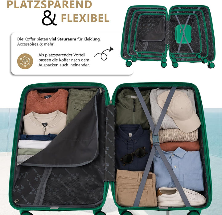 Berwin Reisekoffer aus Polypropylen (PP) Hartschalenkoffer Trolley Koffer Suitcase Luggage Modell To