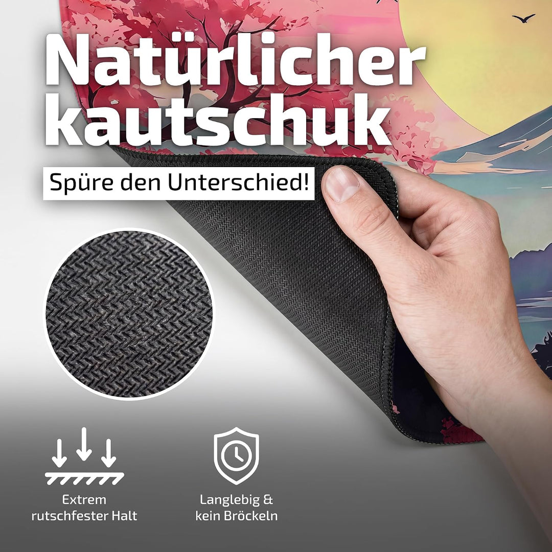 Tilt Gaming Mauspad 900x400 mm - 4 mm rutschfeste Schreibtischunterlage Gross - Speed-Oberfläche &amp; H