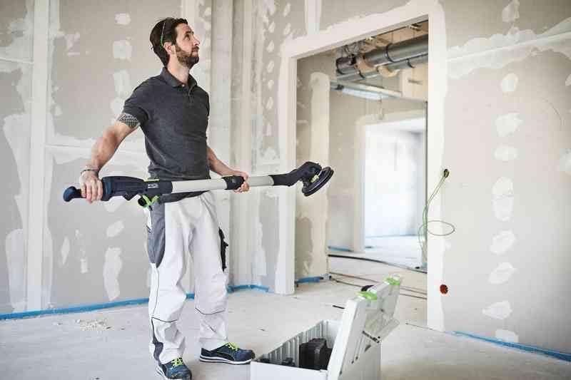 Festool Langhalsschleifer LHS 2 225/CTM 36-Set PLANEX (mit Verlängerung, Schlauchclip, Klettverbinde