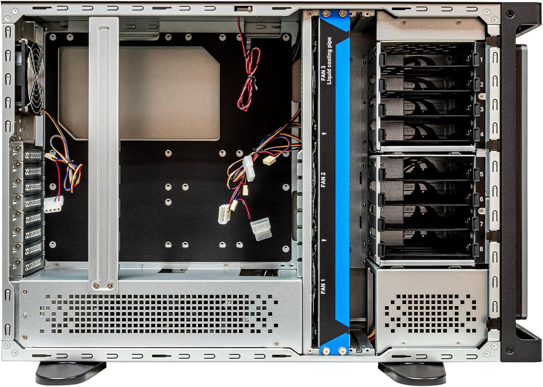 UNYKAch 4U Rack Chassis WS-SR630 4U Dual Form Workstation & IDC | Aluminiumgriffe, Kompatibilität mi