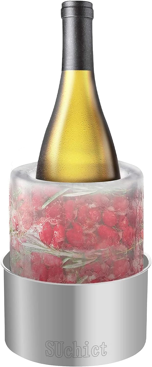 Nice Ice Cooler - Kreativer Flaschenkühler aus natürlichem Eis zur Selbstgestaltung, Eiseimer, Weink