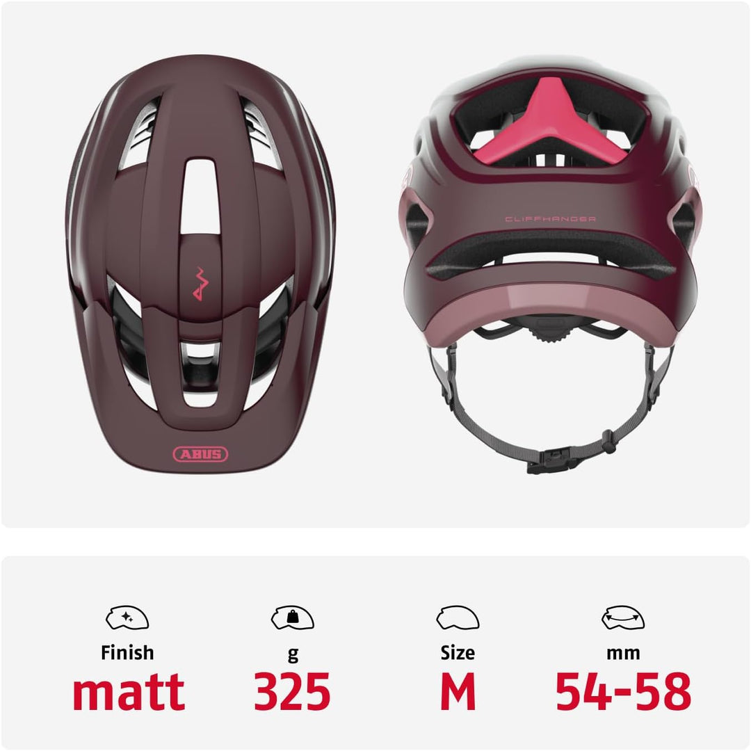 ABUS MTB-Helm Cliffhanger - Fahrradhelm für anspruchsvolle Trails - mit grossen Lüftungsöffnungen &