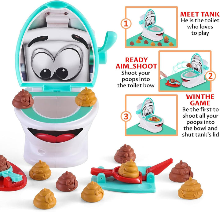 POPOYU Kacka Alarm Spiel,Pups Spielzeug,Klospiel Kinder,Toilet Game,Toilettenspielzeug für Kinder Si