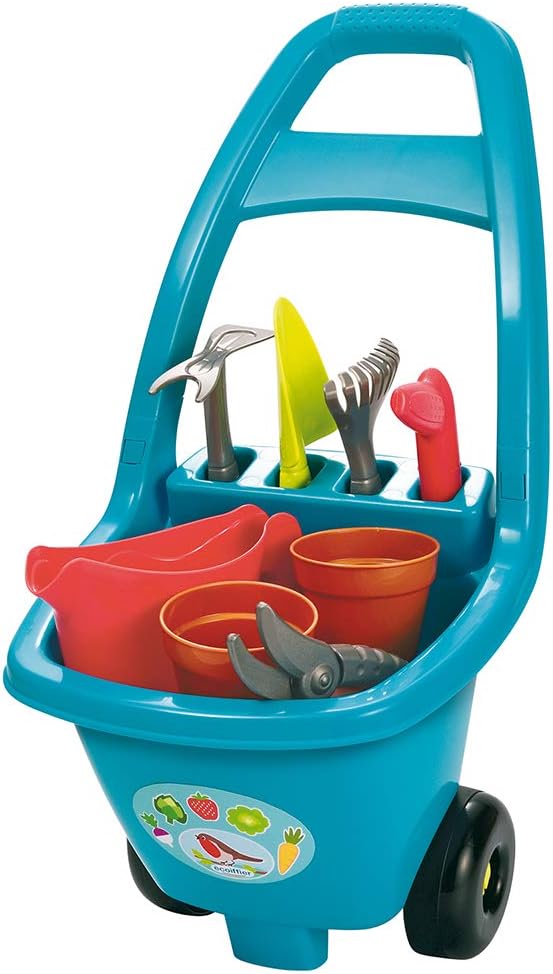 Ecoiffier Fabriqué en France 4479 – Gartenwagen und Werkzeuge – Gartenwerkzeug für Kinder – ab 18 Mo
