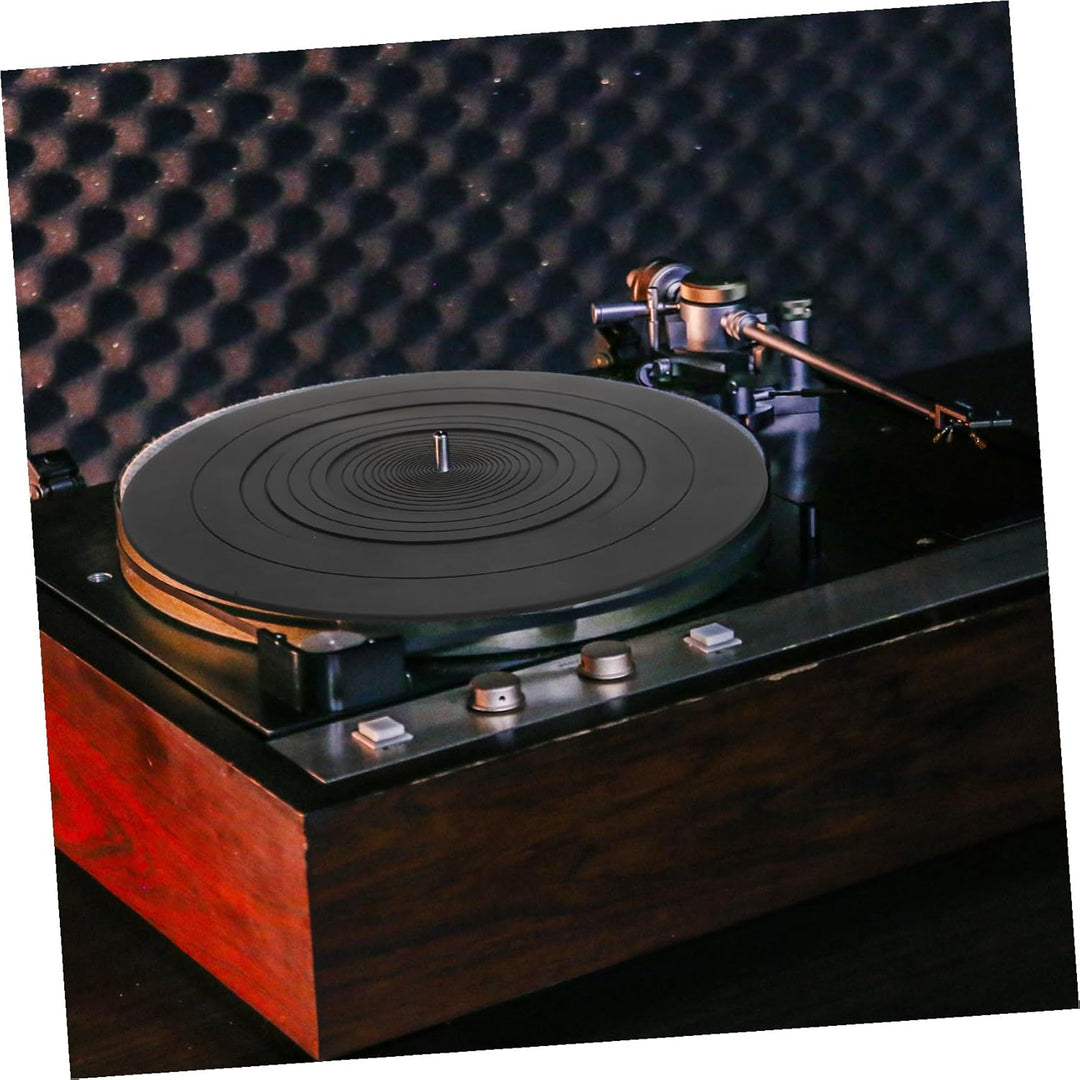 Toyvian Silikon Plattentellerauflage für Plattenspieler Antistatische Schutzmatte für Vinyl Schallpl