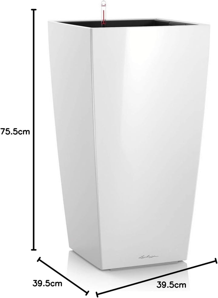 LECHUZA CUBICO Premium 40 weiss hochglanz 18191 39.5x39.5x75.5 cm Weiss Hochglanz, 39.5x39.5x75.5 cm