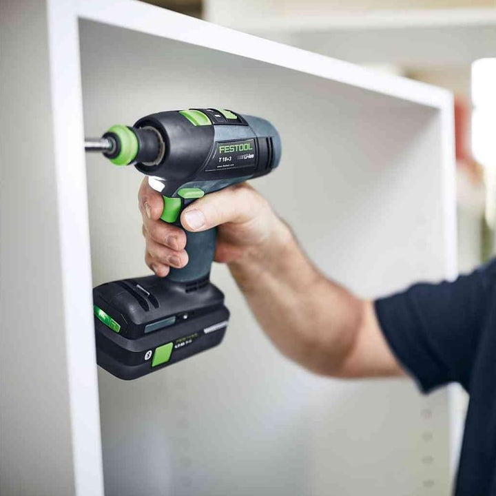 Festool Montageset Akku T 18+3/PSC 420 HPC I-Set (mit Akkupacks, Schnellladegerät, Werkzeugfutter, M