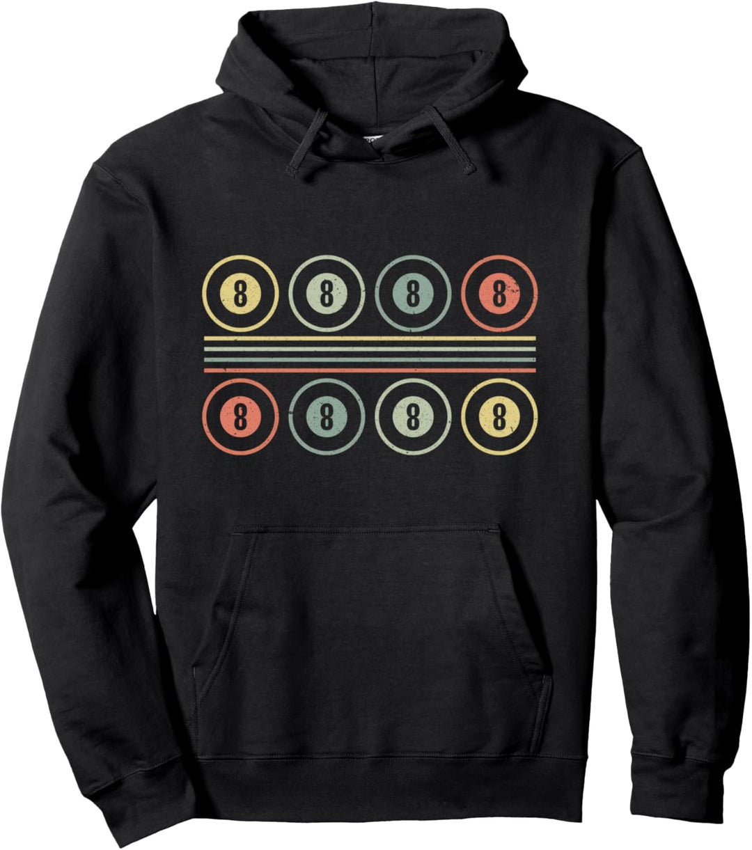 Vintage Retro Pool Billiard Spieler Gift Idea Pullover Hoodie