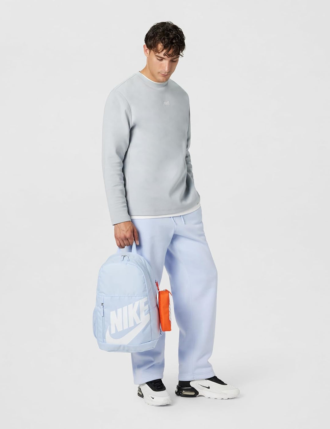 Nike Rucksack (20 l, ältere Kinder), HJ4186 Hydrogen Blue/Orange/White Einheitsgrösse, Hydrogen Blue