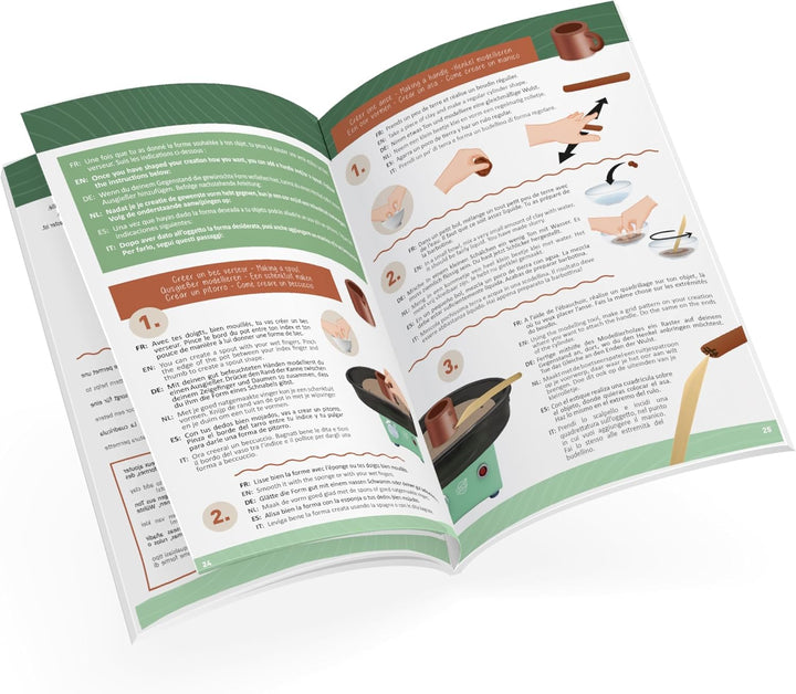 BUKI 5441 - Professional Studio Töpfermeister - Elektrischer Töpferdrehtisch – 220 U/min, 20 cm Meta