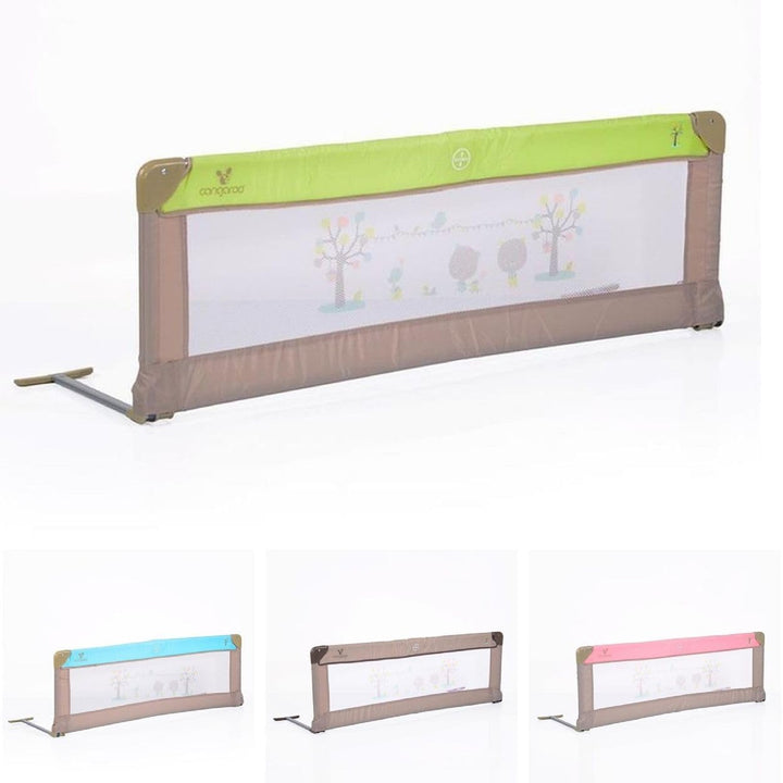 Cangaroo Bettschutzgitter, Bettgitter 130 x 43,5 cm für zuhause und unterwegs grün, Grün