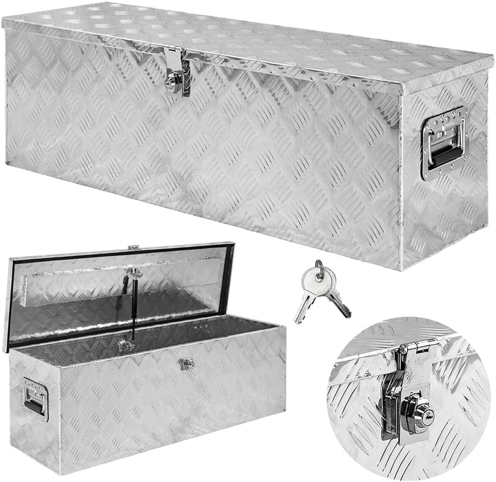 Trucky Set Truckbox D100 + Einhängefach Werkzeugbox Werkzeugkiste Anhängerbox Alubox Aluminium Box E