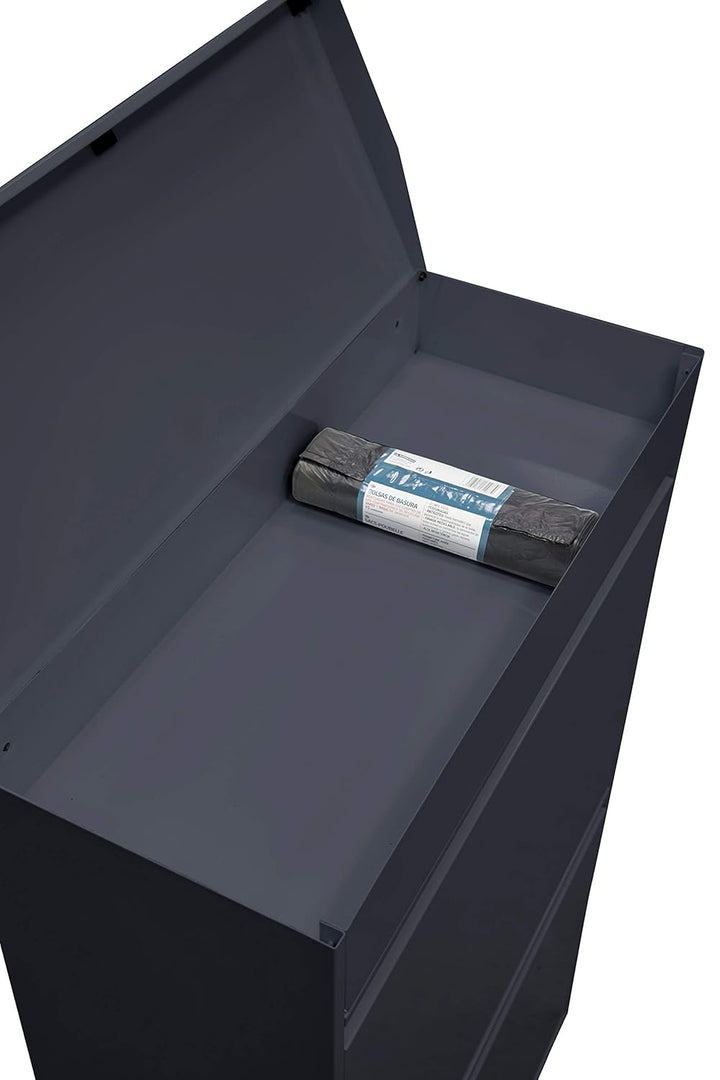 ARREGUI Top CR624-B2 Mülltrennsystem aus Stahl mit Aufbewahrungsbox mit Deckel | 4 Fächer Mülleimer