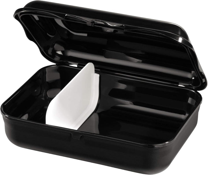 Step by Step Lunchbox „Wild Cat Chiko“, schwarz, mit Trennwand und Klickverschluss, spülmaschinenfes