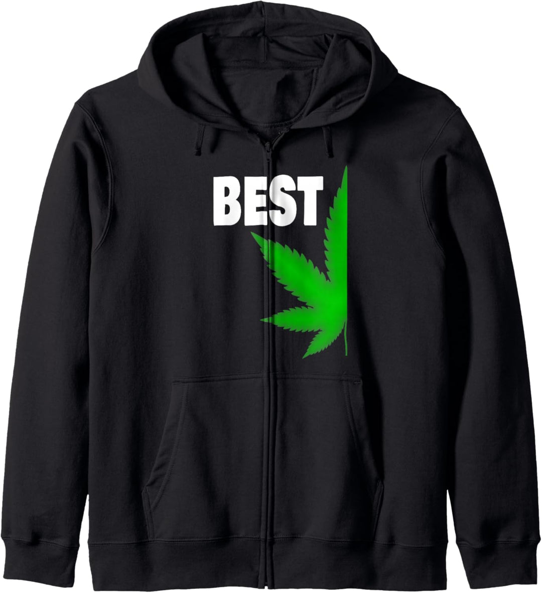 Couples Matching Best Buds BFF Marijuana Leaf Weed Gift Kapuzenjacke