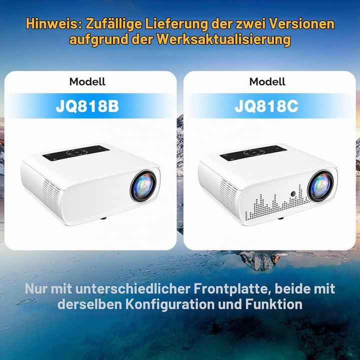 5G WiFi Beamer- 12000 Lux Native 1080P Beamer Full HD Heimkino Video Beamer 4K, Bluetooth Beamer WLA