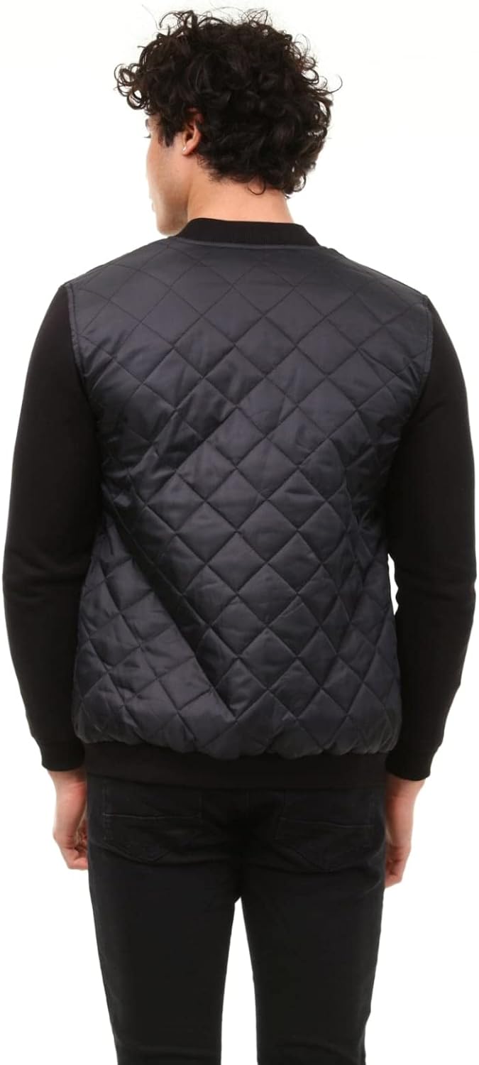Come Voglio Men's DE-CV-TR-000007 Coat, Black, XL