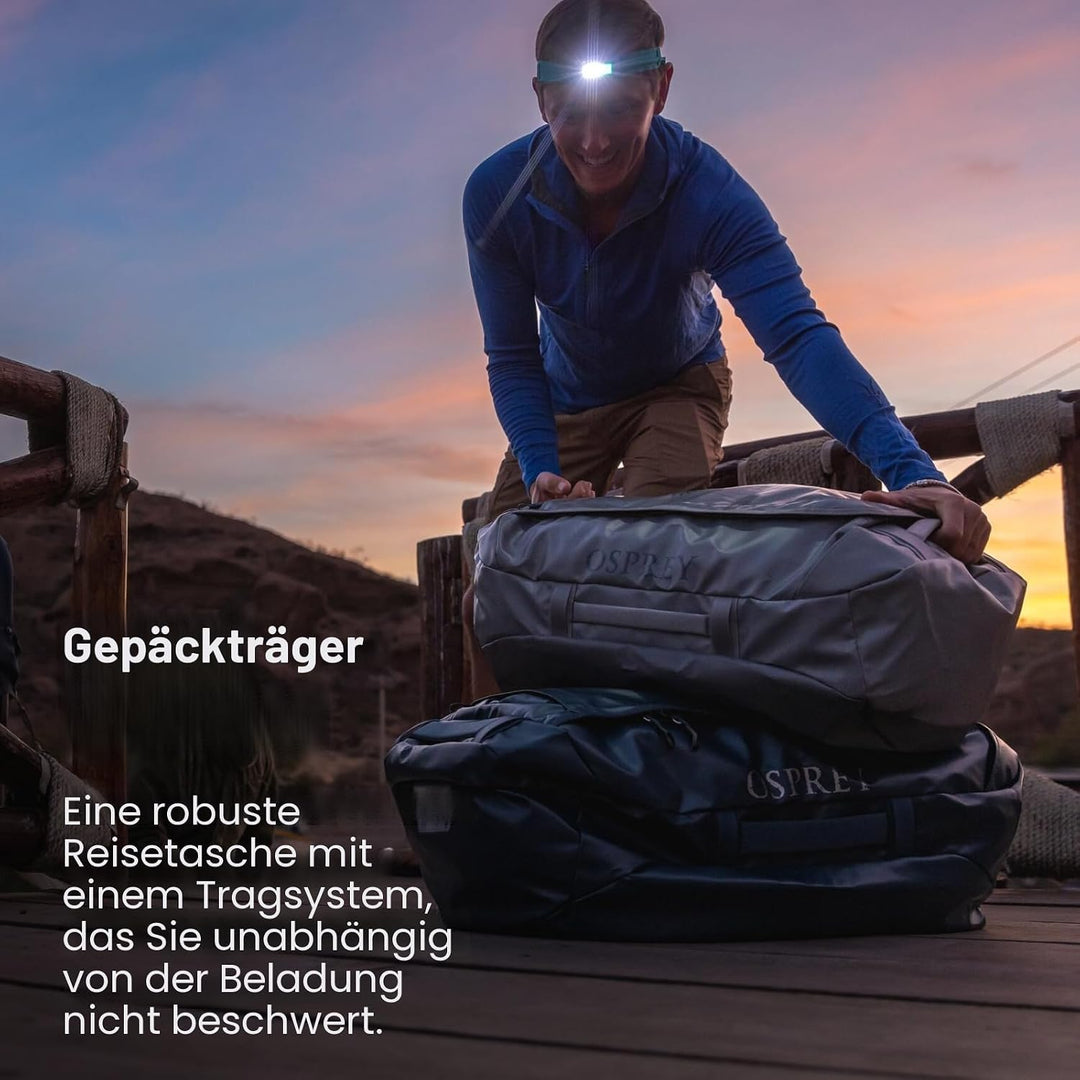 Osprey Unisex – Erwachsene Transporter 40 Duffel Bag Einheitsgrösse Red Mountain, Einheitsgrösse Red