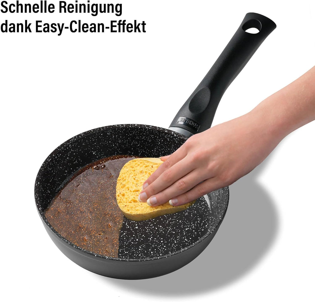 STONELINE Ceramic Bratpfanne 16 cm Keramikpfanne Induktion Antihaft Pfanne Keramikbeschichtung mit e