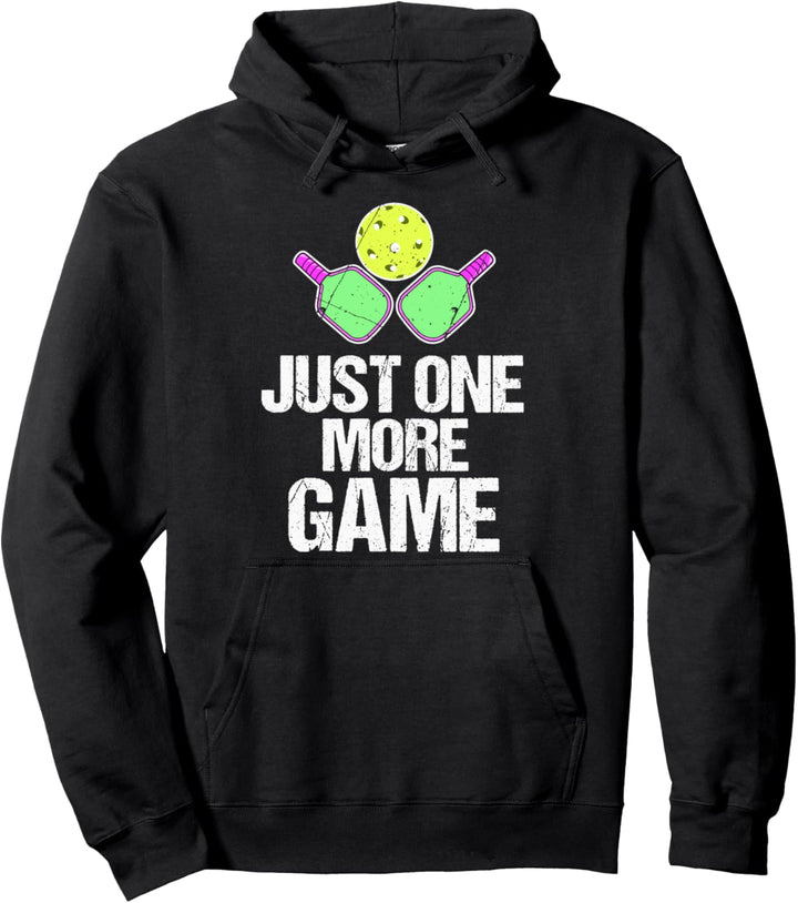 Nur noch ein Spiel Pickleball Pullover Hoodie