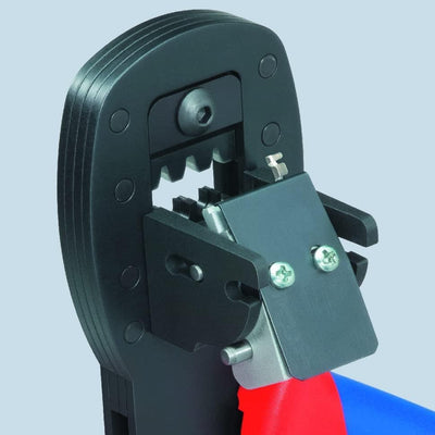 Knipex Crimpzange für Miniaturstecker Parallelcrimp brüniert, mit Mehrkomponenten-Hüllen 190 mm 97 5