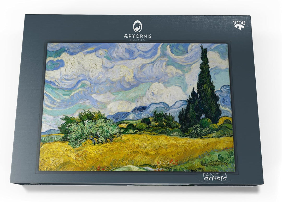 Wheat Field with Cypresses (1889) by Vincent Van Gogh - Premium 1000 Teile Puzzle - MyPuzzle Sonderk