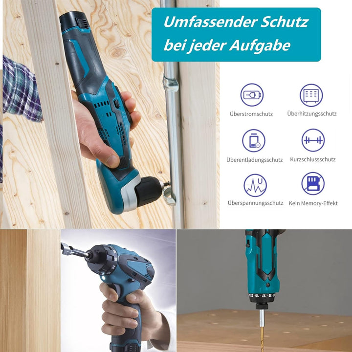 DSANKE 2 Stück BL1013 Akku 10,8V 3,0Ah Li-Ion Ersatzakku für Makita BL1013 BL1014 3,0Ah 10,8 Volt
