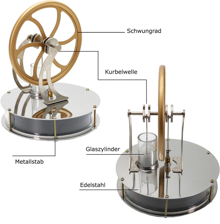 Exqline Stirlingmotor Sterling Engine Stirling Motor Sterling Motor Handwärme Stirling Pädagogisches
