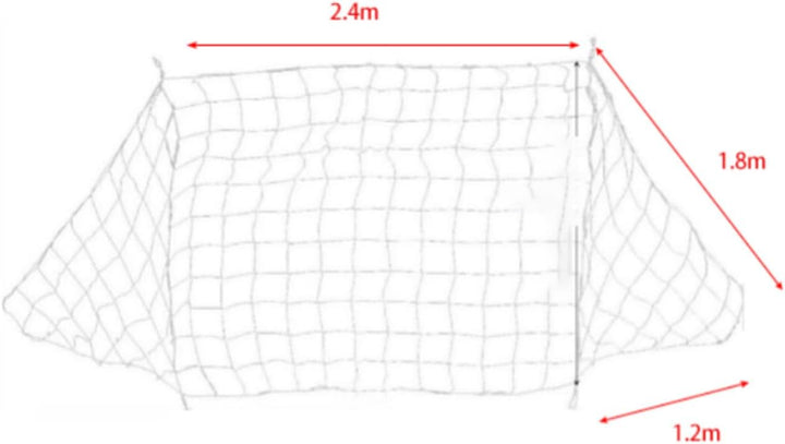 Fussballnetz Fussball Ziel Net Wetterfeste Ersatz Tornetze für Sports Football Training 8X6FT, 8X6FT