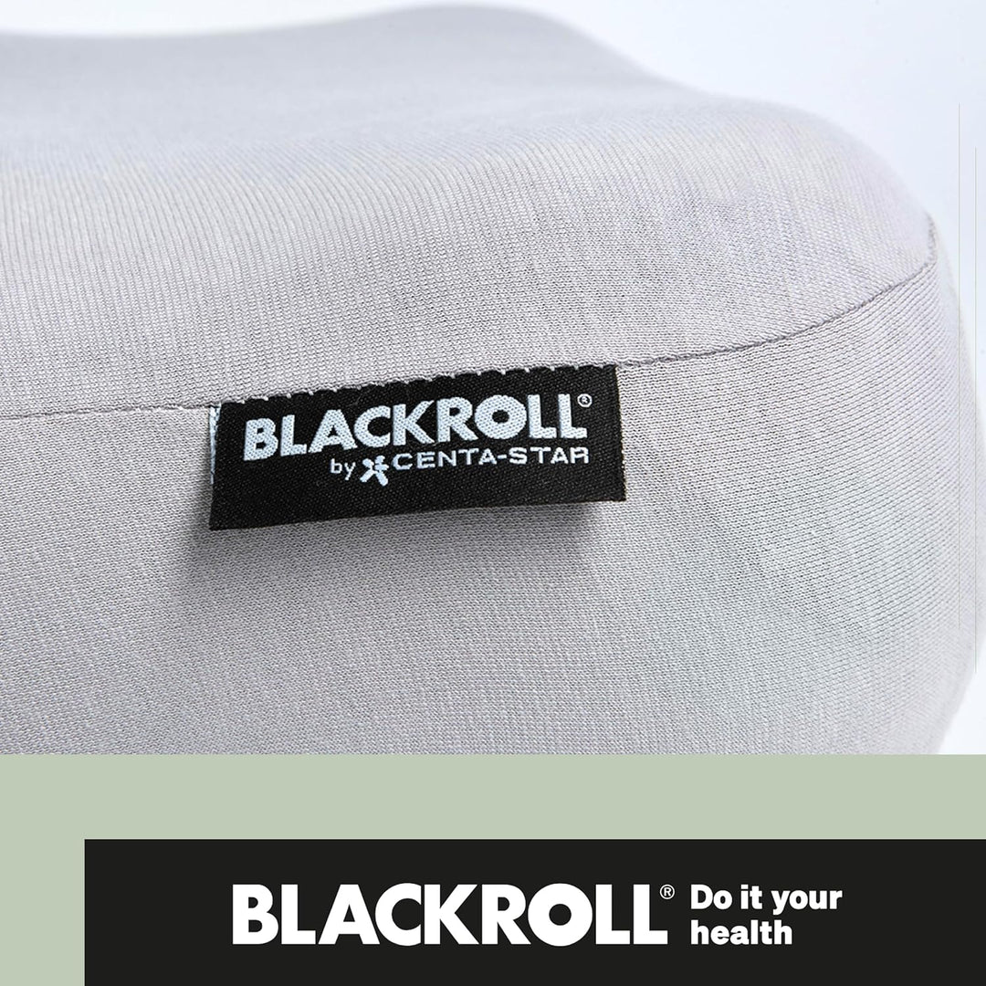 BLACKROLL® Recovery Pillow Set Jersey Hellgrau, ergonomisches HWS Nackenkissen aus Memory-Foam inkl.