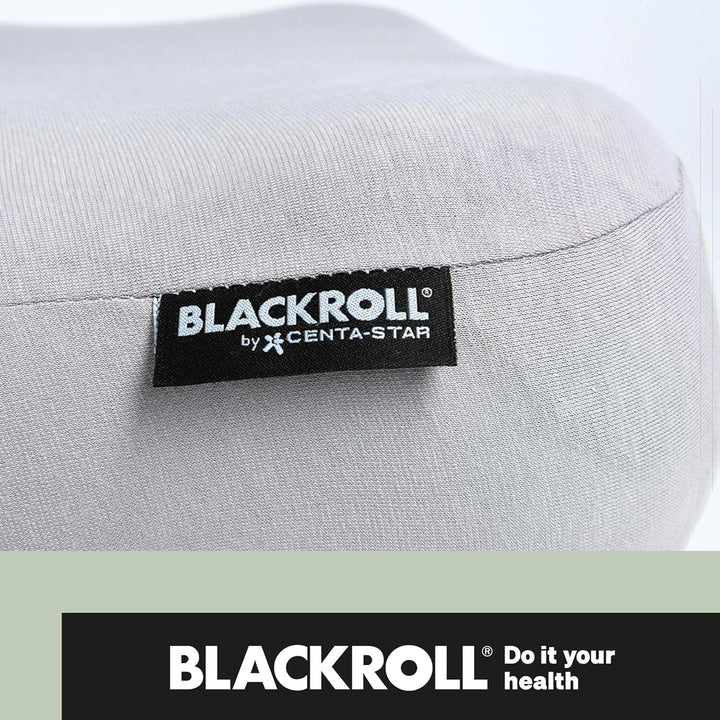 BLACKROLL® Recovery Pillow Set Jersey Hellgrau, ergonomisches HWS Nackenkissen aus Memory-Foam inkl.