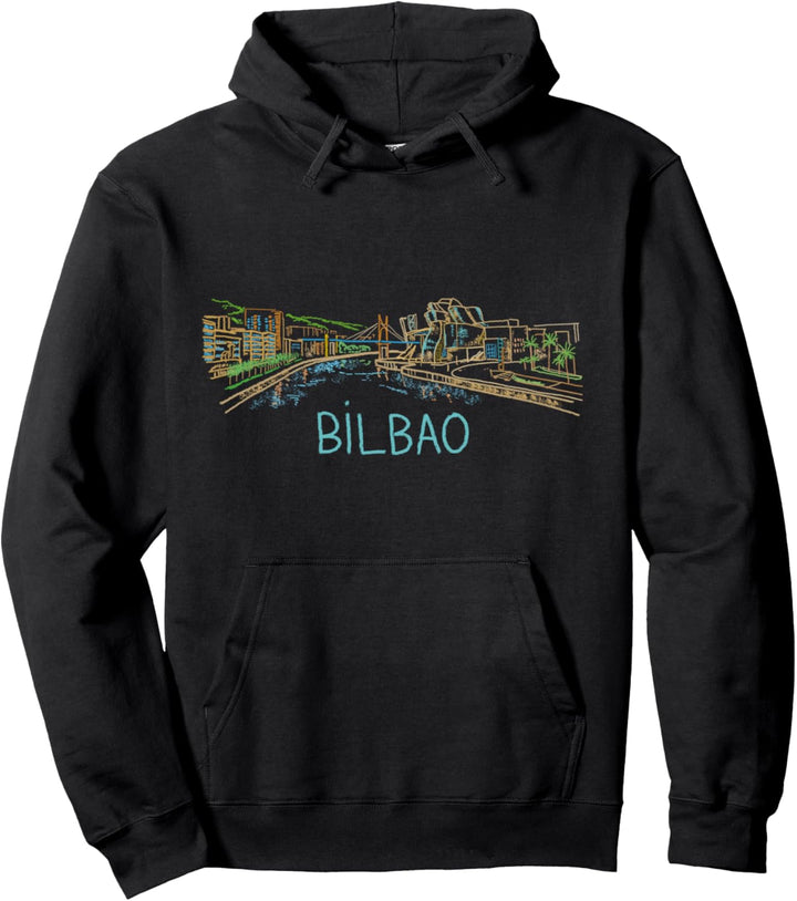 Bilbao Spanien Kunstgeschenk Männer Frauen Pullover Hoodie