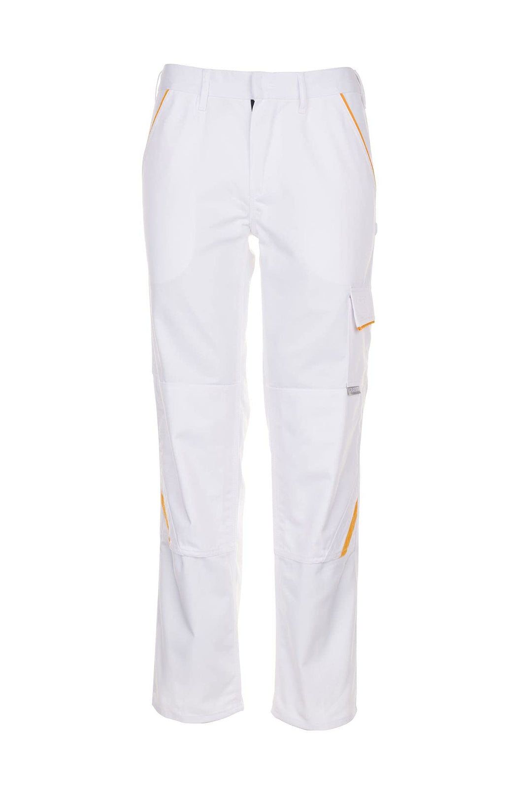 Planam Highline Herren Bundhose reinweiss gelb Modell 2327, Grösse 50 Reinweiss/Gelb 50, Reinweiss/G
