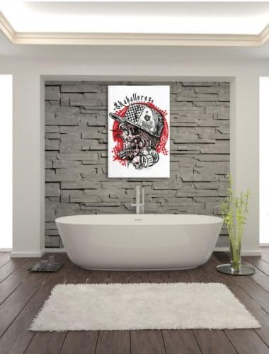 Skabarellos white Leinwandbild Bild auf Leinwand, XXL riesige Bilder fertig gerahmt mit Keilrahmen,