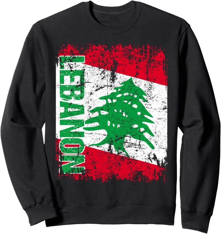 LIBANON Flagge | Damen Herren Kinder LIBANON Sweatshirt