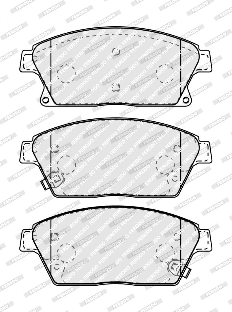 Ferodo FDB4264 Bremsbelagsatz, Scheibenbremse - (4-teilig) - (4 Stück)