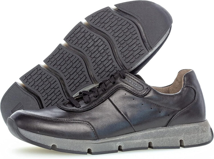 Pius Gabor Herren Sneaker,zertifiziertes Leder,Wechselfussbett,Superflex Sohle 40.5 EU Schwarz, 40.5