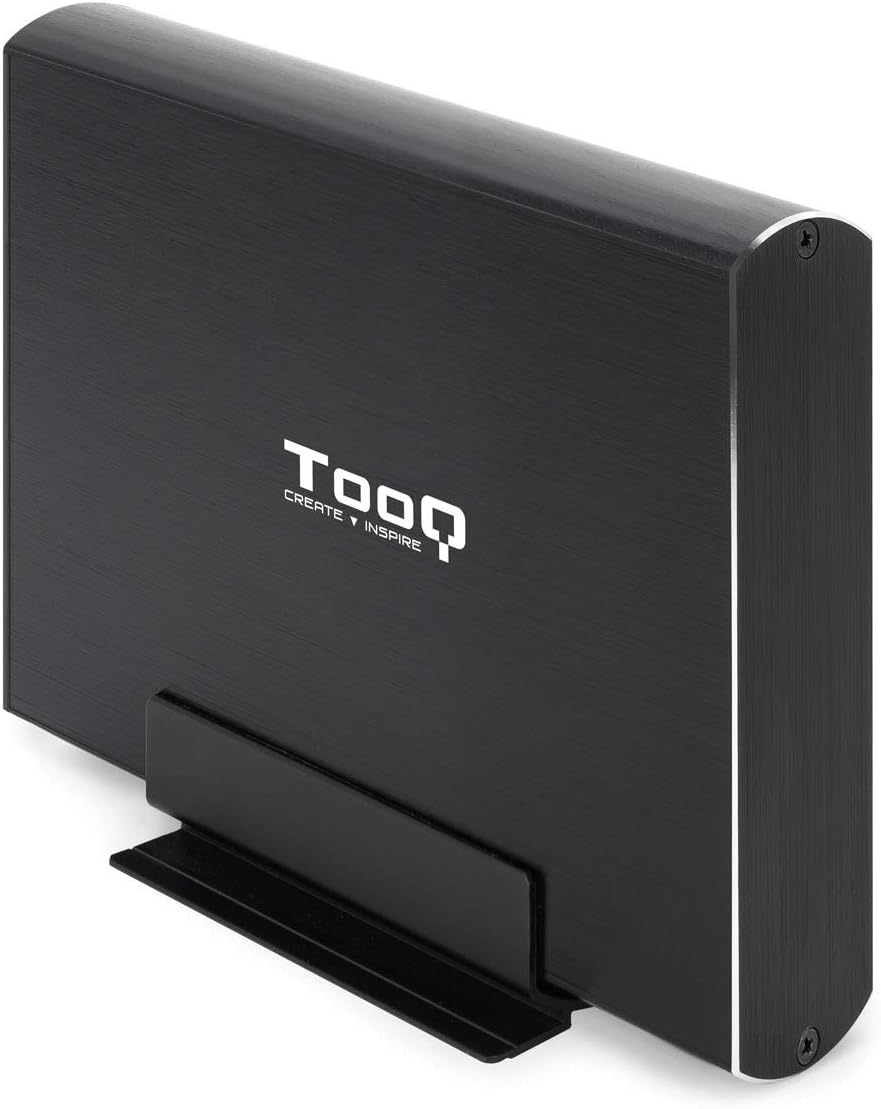 TOOQ TQE-3531B - 3,5"-HDD-Gehäuse, (SATA I/II/III, USB 3.0), Aluminium, LED-Anzeige, Schwarz