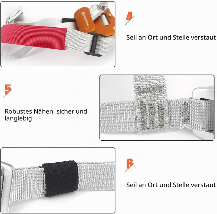 NewDoar Foot Ascender Riser Klettern Baum Baumpfleger Bergsteigen Abseilen Quick Step Ausrüstung Kle