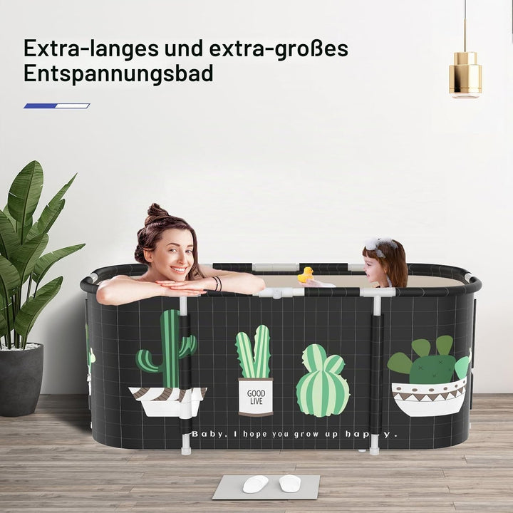 Sinbide Faltbare Badewanne, installieren und tragbare abnehmbare Badewanne, Geeignet für Erwachsene
