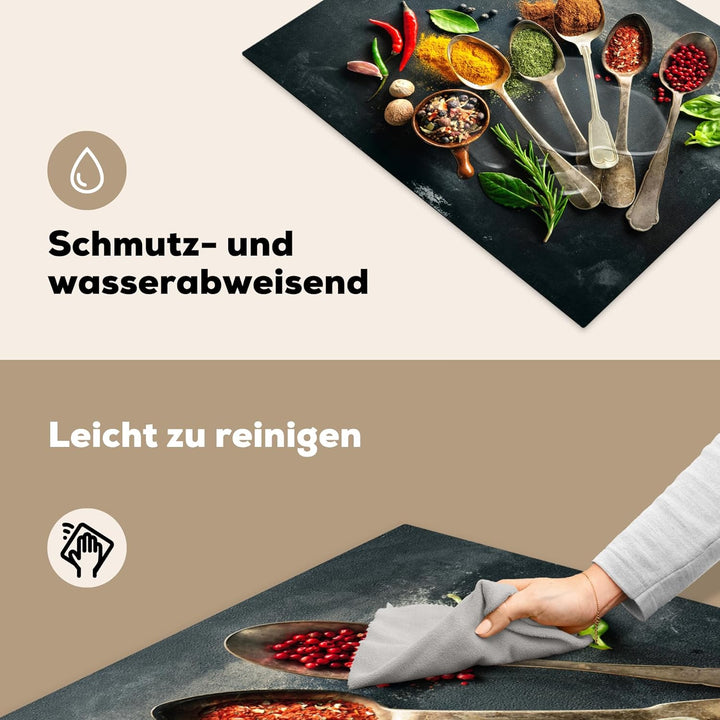 Herdabdeckplatte 71x52 cm Einteilig Abdeckplatten Cerankochfeld Abdeckung Ceranfeld Herdplattenabdec