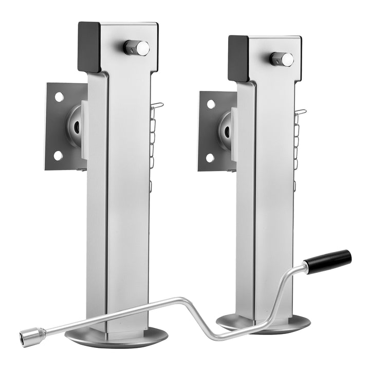 XPOtool Stützen Set für Kipper Hochlader Anhänger, 140 x 140 x 415 mm, Stützlast 1350 kg pro Stütze,