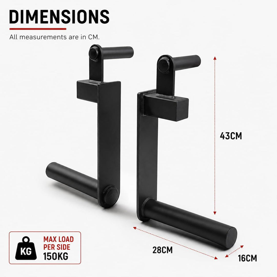 Farmers Walk Handles Pair Set of 2 Carry Handle Portable Exercise Gym Equipment Workout Strength Tra