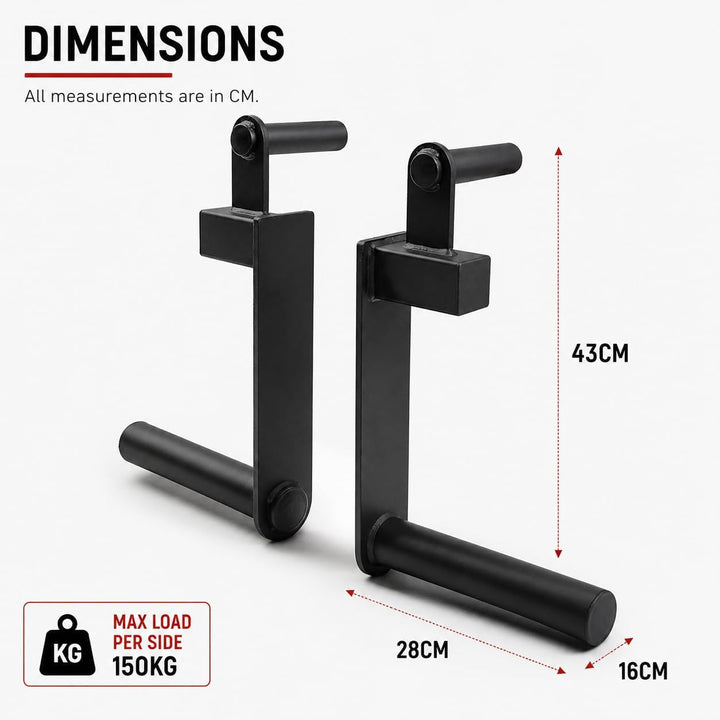 Farmers Walk Handles Pair Set of 2 Carry Handle Portable Exercise Gym Equipment Workout Strength Tra